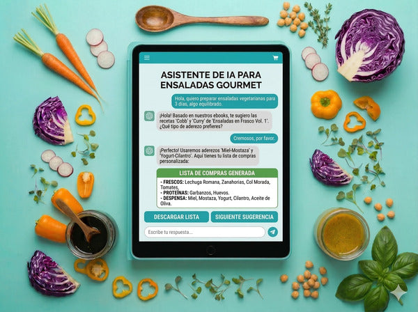 eBook 100 Recetas de Ensaladas en Frasco + 6 Bonos gratis