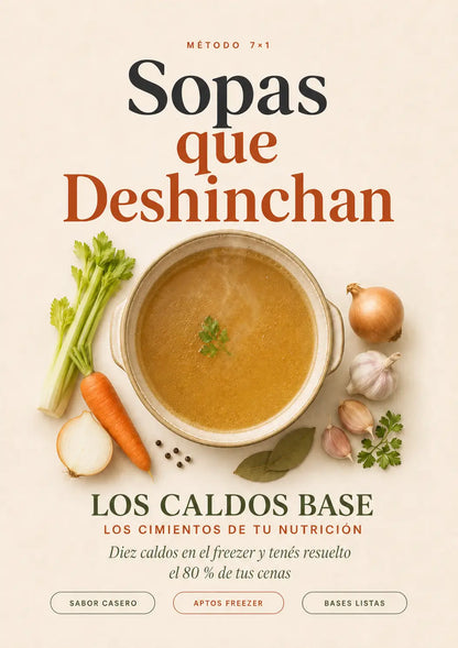 Ebook del Método de las Sopas que Deshinchan + 10 Bonos + App Mi Ayudante