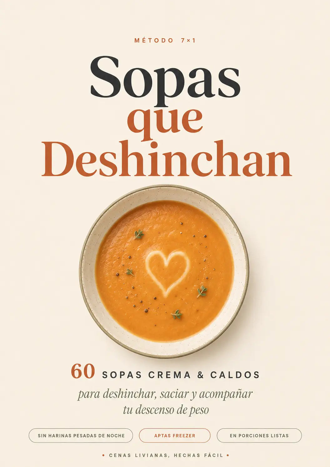 Ebook del Método de las Sopas que Deshinchan + 10 Bonos + App Mi Ayudante